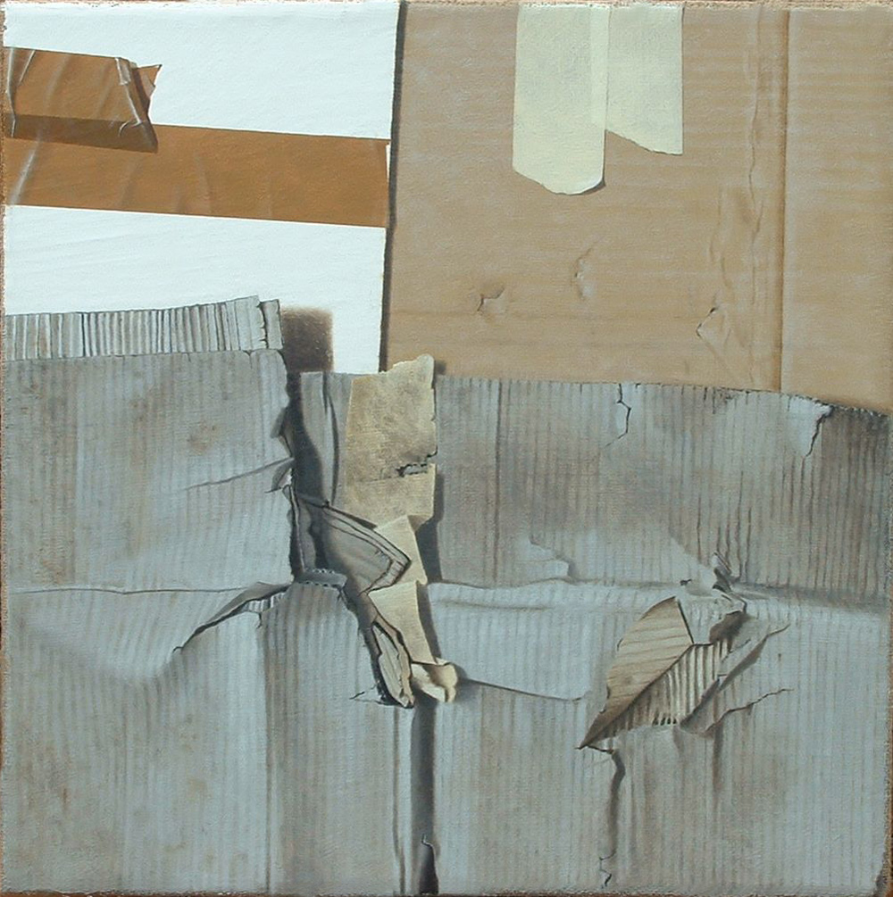 Clochard, 2011, olio su tela 50 x 50