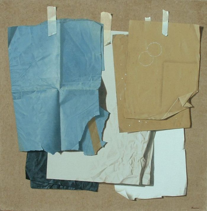 Parusìa, 2011, Olio su tela, 100 x 100 cm
