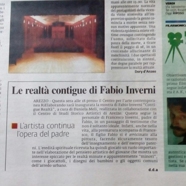 Article and magazines talking about Fabio Inverni