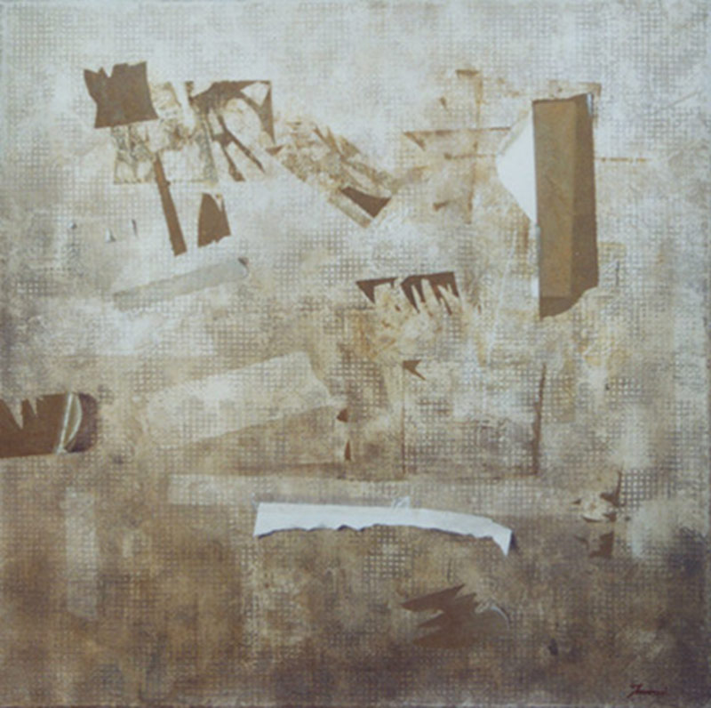 Frammento urbano, 2006, olio su tela, cm. 60 x 60