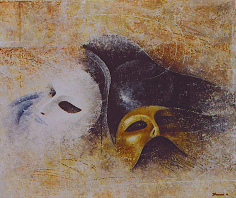 Mercoledì delle ceneri 1998, olio su tela, cm. 60 x 50