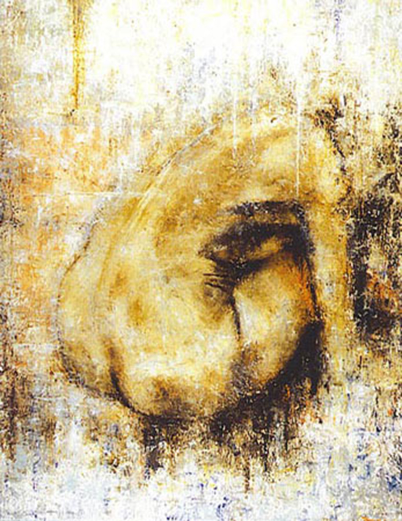 La bagnante 1996, olio su tela, cm. 70 x 90