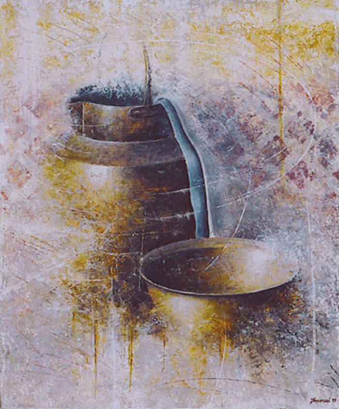 La mezzina di rame 1998, olio su tela, cm. 50 x 60