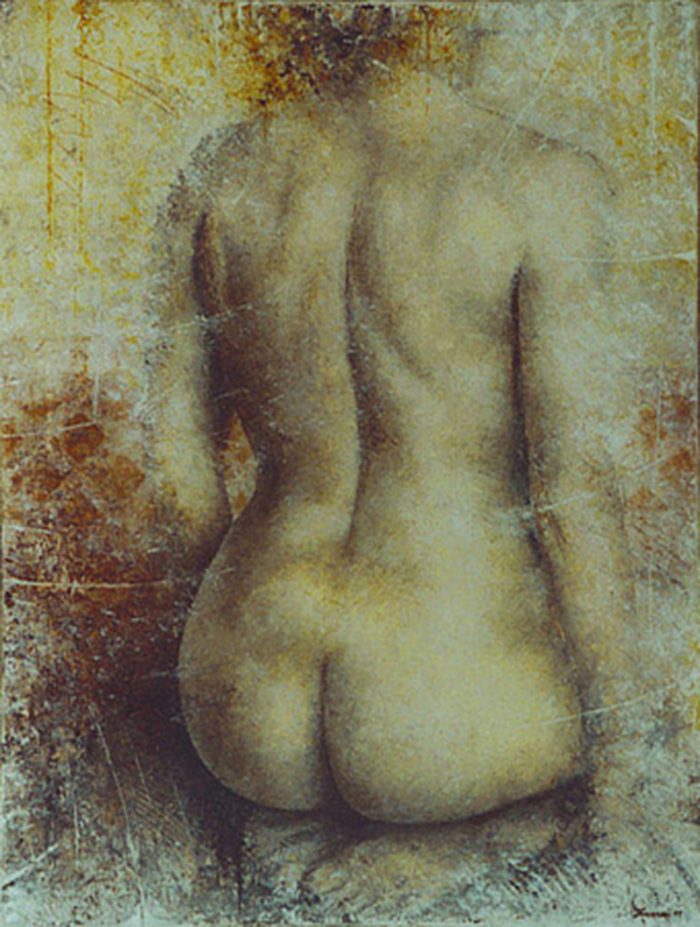 Nudo 1998, olio su tela, cm. 60 x 80
