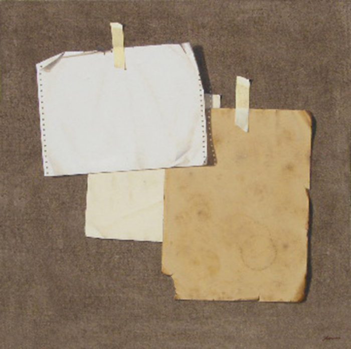 Tritono, 2008, olio su tela, cm. 80 x 80